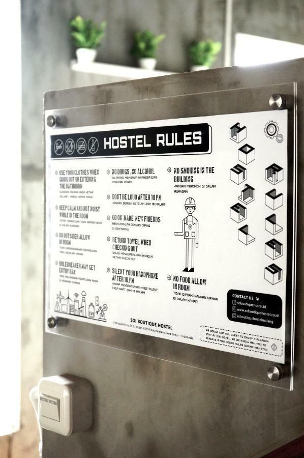 So! Boutique Hostel Malang Dış mekan fotoğraf